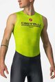 CASTELLI Cycling sleeve less t-shirt - PRO MESH BL - yellow