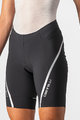 CASTELLI Cycling shorts without bib - VELOCISSIMA 3 LADY - silver/black
