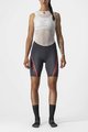 CASTELLI Cycling shorts without bib - VELOCISSIMA 3 LADY - grey/silver/pink