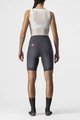 CASTELLI Cycling shorts without bib - VELOCISSIMA 3 LADY - grey/silver/pink