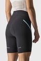 CASTELLI Cycling shorts without bib - VELOCISSIMA 3 LADY - black/light blue