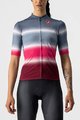 CASTELLI Cycling short sleeve jersey - DOLCE LADY - bordeaux/blue