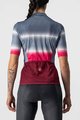 CASTELLI Cycling short sleeve jersey - DOLCE LADY - bordeaux/blue