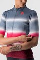 CASTELLI Cycling short sleeve jersey - DOLCE LADY - bordeaux/blue