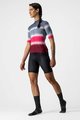 CASTELLI Cycling short sleeve jersey - DOLCE LADY - bordeaux/blue