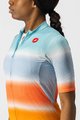 CASTELLI Cycling short sleeve jersey - DOLCE LADY - orange/blue