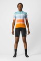 CASTELLI Cycling short sleeve jersey - DOLCE LADY - orange/blue