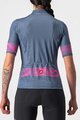 CASTELLI Cycling short sleeve jersey and shorts - FENICE LADY - black/blue/pink