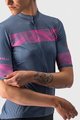 CASTELLI Cycling short sleeve jersey - FENICE LADY - blue/pink