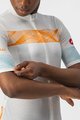 CASTELLI Cycling short sleeve jersey - FENICE LADY - ivory/orange