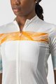 CASTELLI Cycling short sleeve jersey - FENICE LADY - ivory/orange