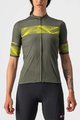 CASTELLI Cycling short sleeve jersey and shorts - FENICE LADY - yellow/green/black