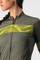 CASTELLI Cycling short sleeve jersey - FENICE LADY - yellow/green