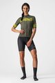 CASTELLI Cycling short sleeve jersey - FENICE LADY - yellow/green