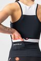 CASTELLI Cycling sleeveless jersey - SOLARIS LADY - black/white