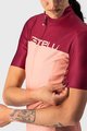 CASTELLI Cycling short sleeve jersey - VELOCISSIMA LADY - bordeaux/pink