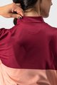 CASTELLI Cycling short sleeve jersey - VELOCISSIMA LADY - bordeaux/pink