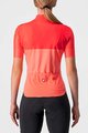 CASTELLI Cycling short sleeve jersey - VELOCISSIMA LADY - pink/orange