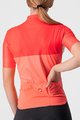 CASTELLI Cycling short sleeve jersey - VELOCISSIMA LADY - pink/orange