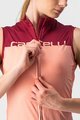 CASTELLI Cycling sleeveless jersey - VELOCISSIMA LADY - bordeaux/pink