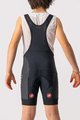 CASTELLI Cycling bib shorts - COMPETIZIONE KIDS - black/white