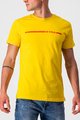 CASTELLI Cycling short sleeve t-shirt - VENTAGLIO TEE - yellow