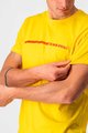 CASTELLI Cycling short sleeve t-shirt - VENTAGLIO TEE - yellow