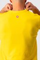 CASTELLI Cycling short sleeve t-shirt - VENTAGLIO TEE - yellow