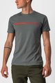 CASTELLI Cycling short sleeve t-shirt - VENTAGLIO TEE - grey