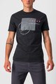 CASTELLI Cycling short sleeve t-shirt - MAURIZIO TEE - black/grey