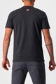 CASTELLI Cycling short sleeve t-shirt - MAURIZIO TEE - black/grey