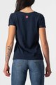 CASTELLI Cycling short sleeve t-shirt - BELLAGIO TEE LADY - blue