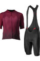 CASTELLI Cycling short sleeve jersey and shorts - A TUTTA - black/bordeaux