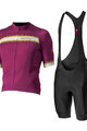 CASTELLI Cycling short sleeve jersey and shorts - GRIMPEUR - cyclamen/black