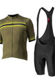 CASTELLI Cycling short sleeve jersey and shorts - GRIMPEUR - black/green