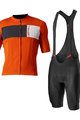 CASTELLI Cycling short sleeve jersey and shorts - PROLOGO VII - ivory/black/orange