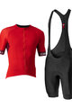 CASTELLI Cycling short sleeve jersey and shorts - ENTRATA VI - red/black