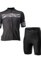 CASTELLI Cycling short sleeve jersey and shorts - FENICE LADY - black/white