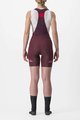 CASTELLI Cycling bib shorts - PRIMA LADY - bordeaux