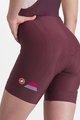 CASTELLI Cycling bib shorts - PRIMA LADY - bordeaux