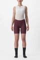 CASTELLI Cycling shorts without bib - PRIMA LADY - bordeaux