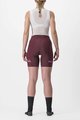 CASTELLI Cycling shorts without bib - PRIMA LADY - bordeaux