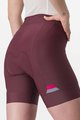 CASTELLI Cycling shorts without bib - PRIMA LADY - bordeaux