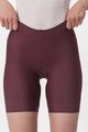 CASTELLI Cycling shorts without bib - PRIMA LADY - bordeaux