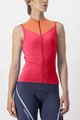 CASTELLI Cycling sleeveless jersey - SOLARIS LADY - red/orange