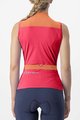 CASTELLI Cycling sleeveless jersey - SOLARIS LADY - red/orange