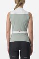 CASTELLI Cycling sleeveless jersey - SOLARIS LADY - green/ivory