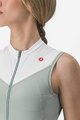 CASTELLI Cycling sleeveless jersey - SOLARIS LADY - green/ivory