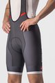 CASTELLI Cycling bib shorts - COMPETIZION KIT - grey