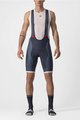 CASTELLI Cycling bib shorts - COMPETIZIONE KIT - silver/blue